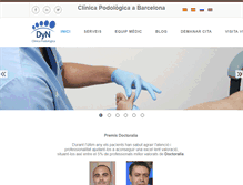 Tablet Screenshot of clinicadyn.com